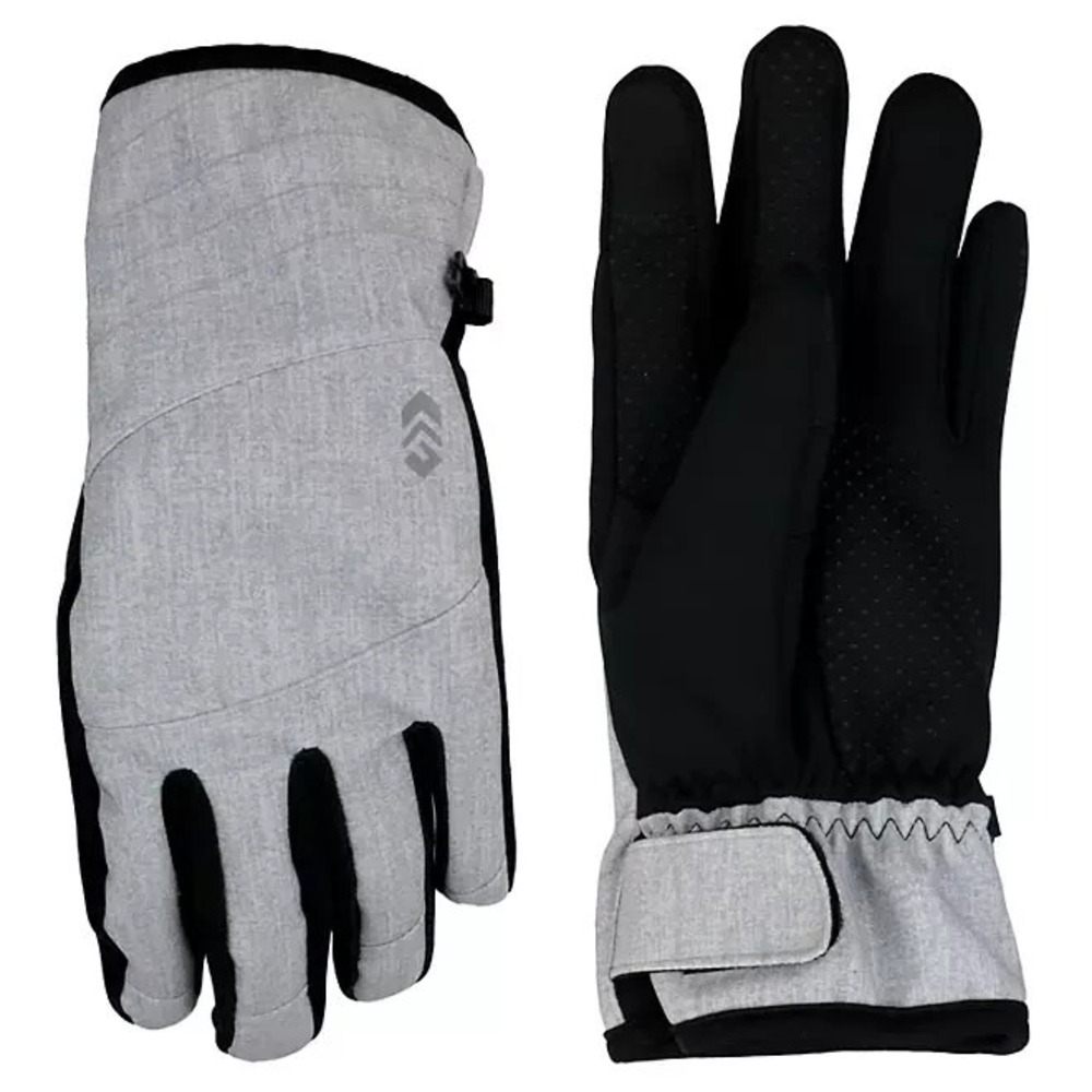 Free Country Womens Softshell Gloves Grey XS/S Touchscreen Winter Ski Gloves